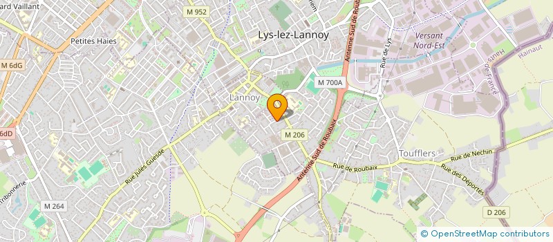 localisation de l'entreprise P5  LYS-LEZ-LANNOY