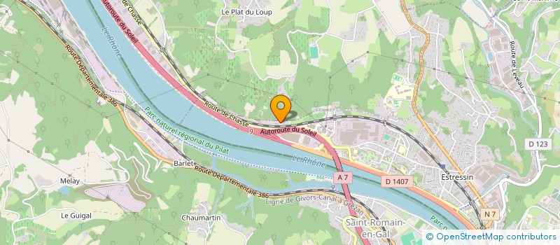 localisation de l'entreprise P5 A5 SARL  SEYSSUEL