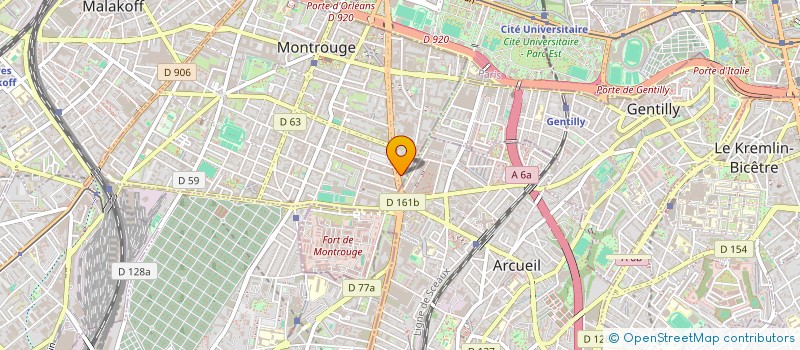 localisation de l'entreprise P5 CONSEIL  MONTROUGE
