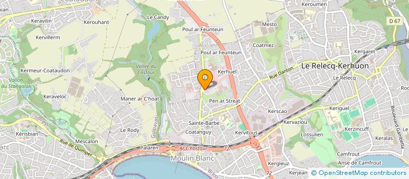 localisation de l'entreprise P5F CONSULTING à LE RELECQ-KERHUON