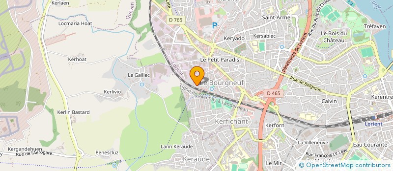 localisation de l'entreprise P6  LORIENT