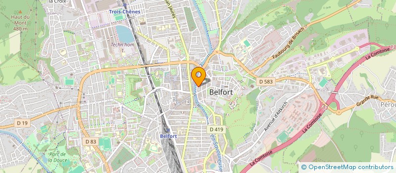 localisation de l'entreprise P7 CONSEIL à BELFORT