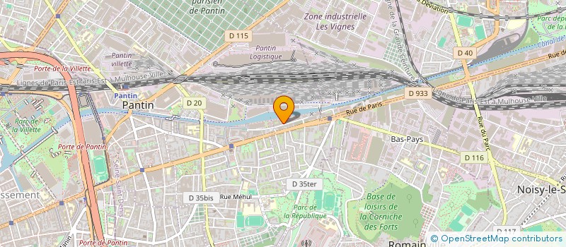 localisation de l'entreprise P7 STUDIO  PANTIN