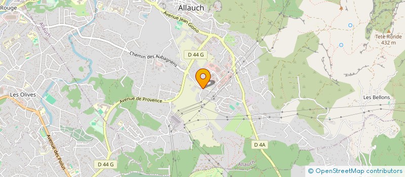 localisation de l'entreprise P8  ALLAUCH