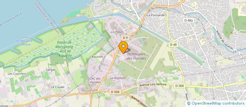 localisation de l'entreprise P8M à MARIGNANE