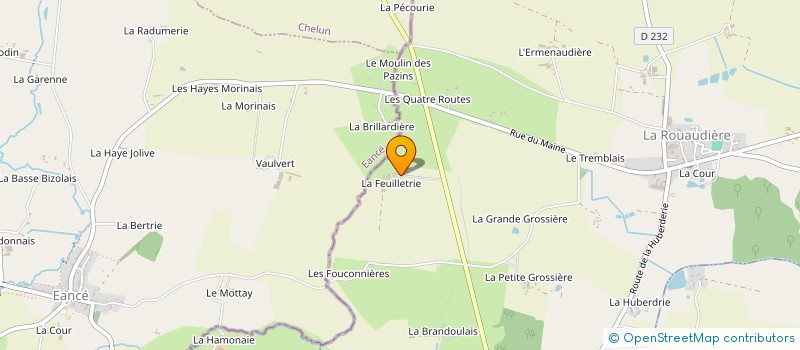 localisation de l'entreprise PA 963  ROUAUDIERE (LA)