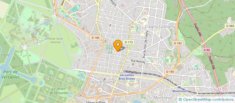 localisation de l'entreprise PA BAT à VERSAILLES
