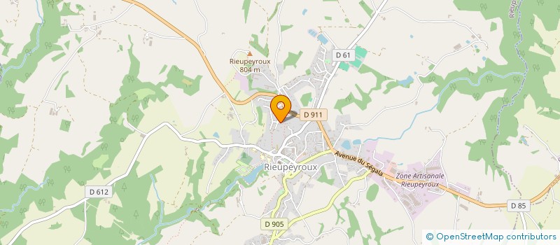 localisation de l'entreprise PA CONSEIL  RIEUPEYROUX