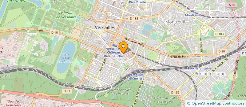 localisation de l'entreprise PA-COURS VERSAILLAIS-IGECOM SUP' à VERSAILLES