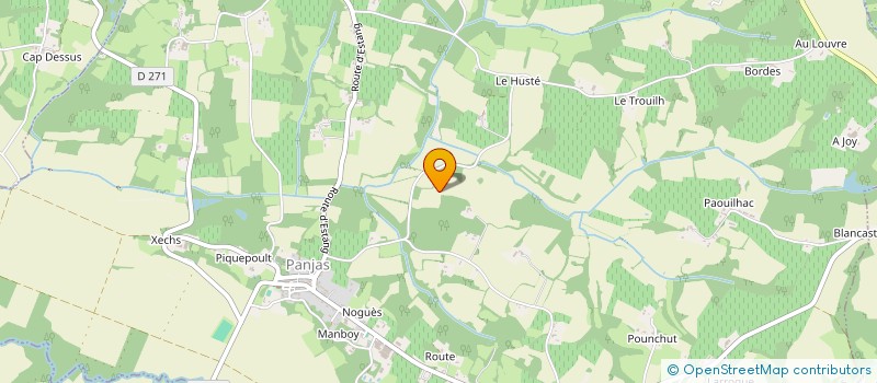 localisation de l'entreprise PA IMMOBILIER  SORBETS