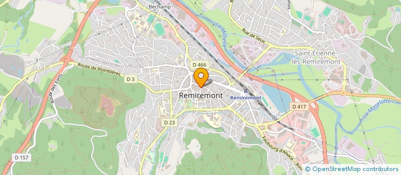 localisation de l'entreprise PA.RE.NE  REMIREMONT