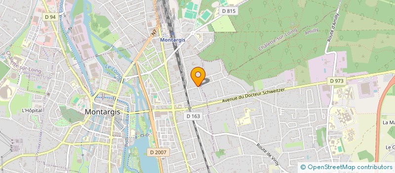 localisation de l'entreprise PA2C à MONTARGIS