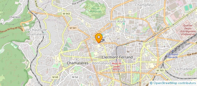 localisation de l'entreprise PA2M à CLERMONT-FERRAND