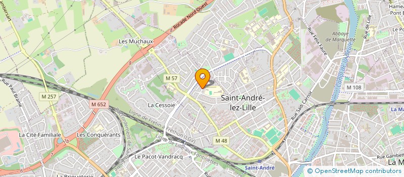 localisation de l'entreprise PA2T  SAINT-ANDRE-LEZ-LILLE