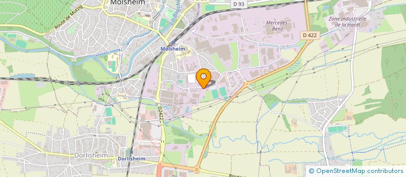 localisation de l'entreprise PAA à MOLSHEIM