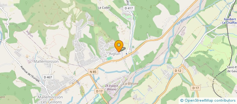 localisation de l'entreprise PAAF DISTRIBUTION  AIGLUN
