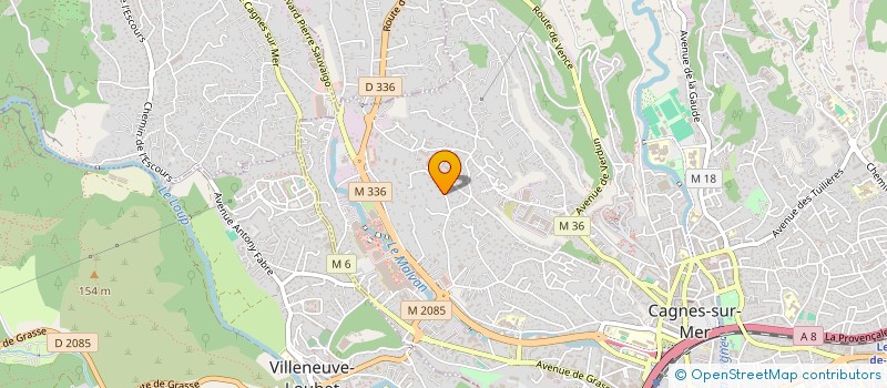 localisation de l'entreprise PAANAMA à CAGNES-SUR-MER