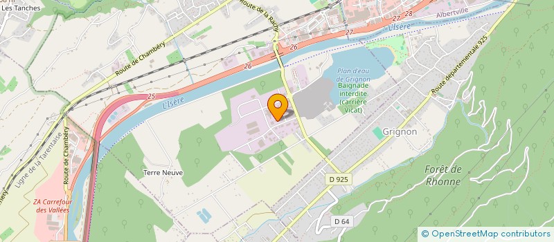 localisation de l'entreprise PAARTNER FORMATION à GILLY-SUR-ISERE