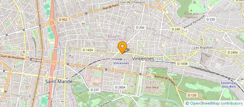 localisation de l'entreprise PAASTA à VINCENNES