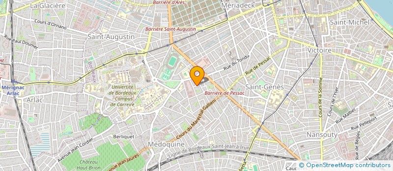 localisation de l'entreprise PAB  BORDEAUX