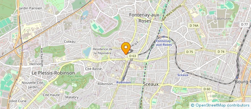 localisation de l'entreprise PAB DISTRIBUTION à FONTENAY-AUX-ROSES