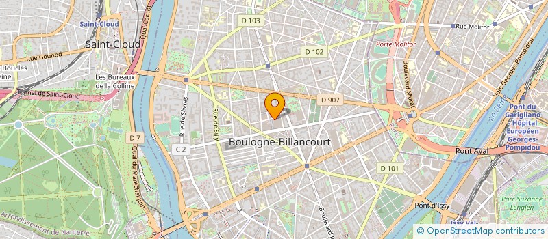 localisation de l'entreprise PAB IMMO à BOULOGNE-BILLANCOURT