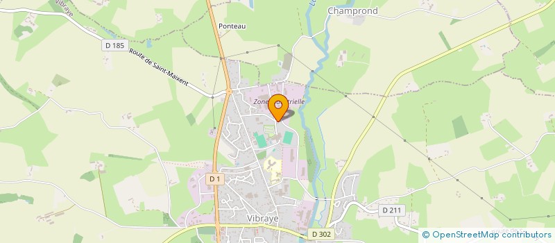 localisation de l'entreprise PAB72  VIBRAYE