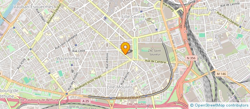 localisation de l'entreprise PABAJO GESTION à LILLE