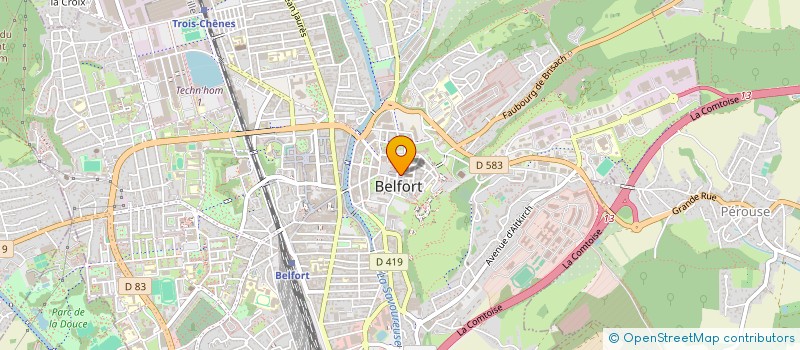 localisation de l'entreprise PABAST à BELFORT
