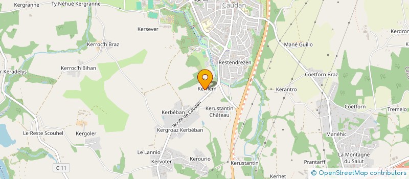 localisation de l'entreprise PABELA  CAUDAN