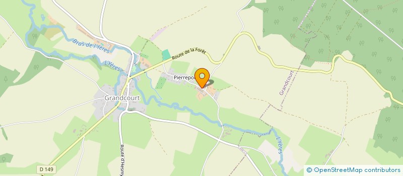 localisation de l'entreprise PABER  GRANDCOURT