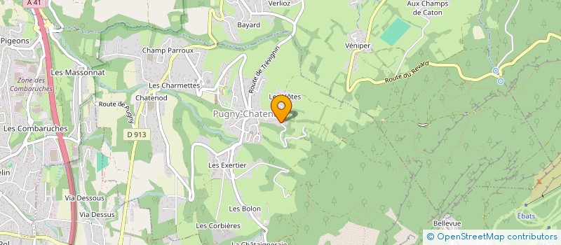 localisation de l'entreprise PABET  PUGNY-CHATENOD