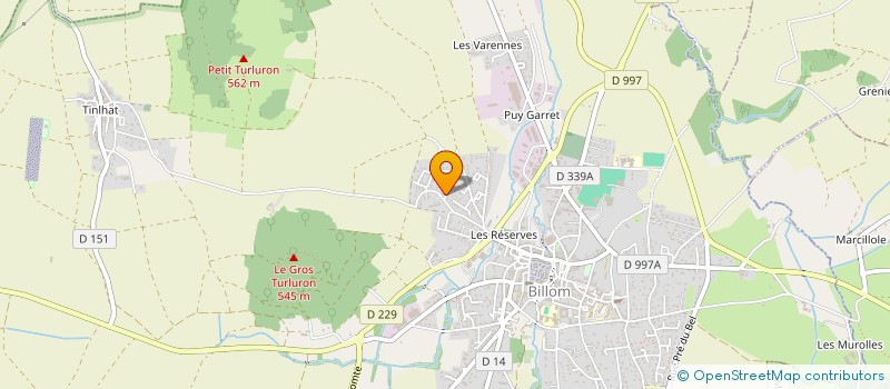 localisation de l'entreprise PABF IMMO  BILLOM