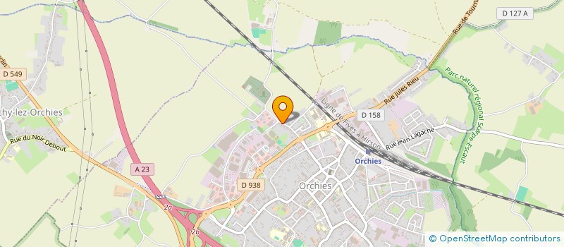 localisation de l'entreprise PABI  ORCHIES