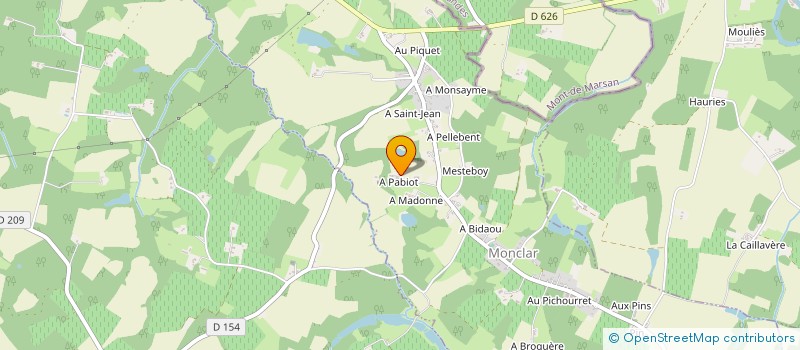 localisation de l'entreprise PABIOT à MONCLAR