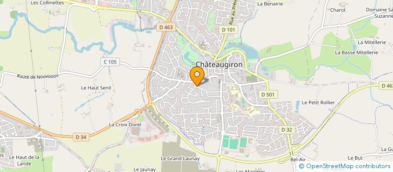 localisation de l'entreprise PABLINES  CHATEAUGIRON