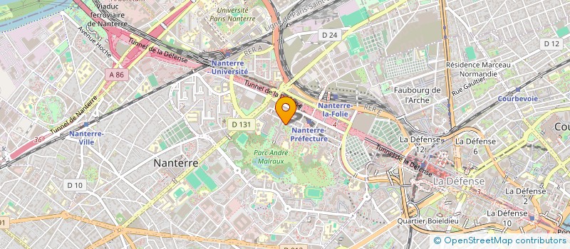 localisation de l'entreprise PABLO NERUDA ACCUEIL à NANTERRE