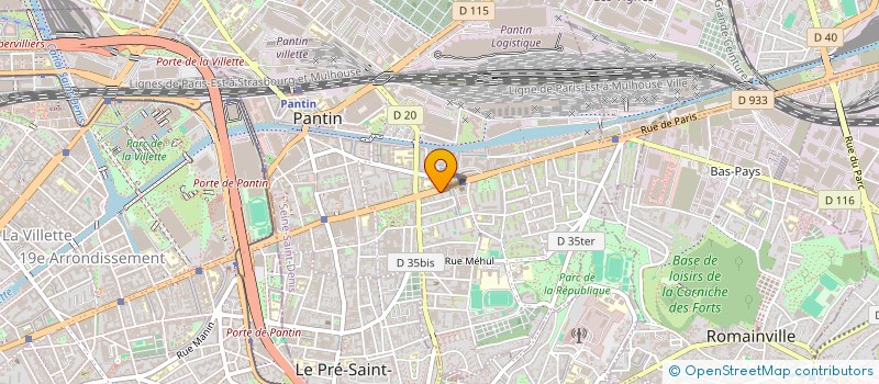 localisation de l'entreprise PABSAM à PANTIN