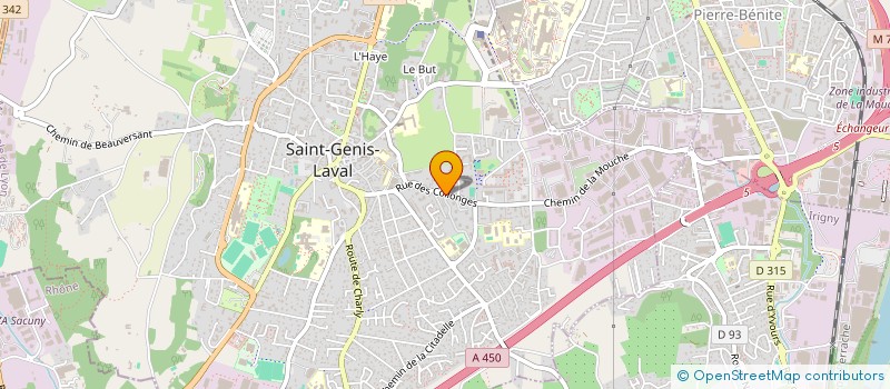 localisation de l'entreprise PABU  SAINT-GENIS-LAVAL