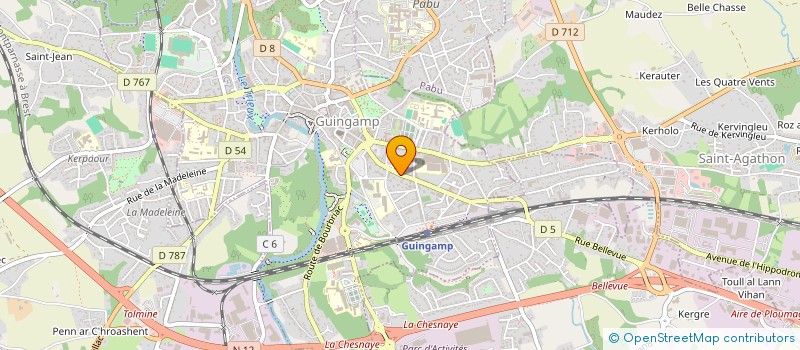 localisation de l'entreprise PABUPAPRI  GUINGAMP