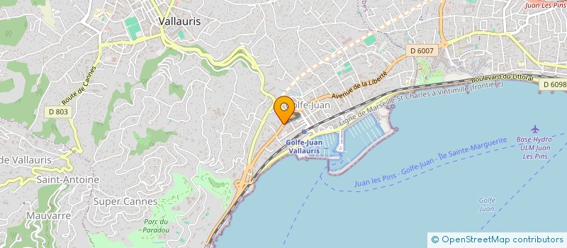 localisation de l'entreprise PAC 06 SERVICES à VALLAURIS