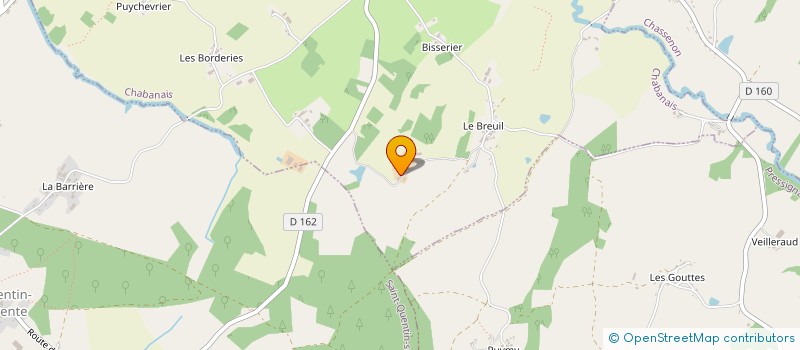 localisation de l'entreprise PAC 18  CHABANAIS