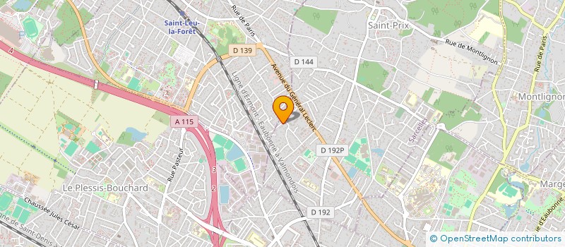 localisation de l'entreprise PAC 95 à SAINT-PRIX