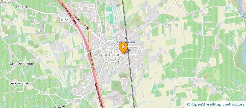 localisation de l'entreprise PAC  COURTHEZON