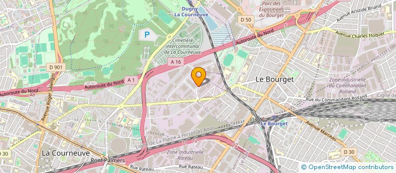 localisation de l'entreprise PAC DISTRIBUTION à LA COURNEUVE