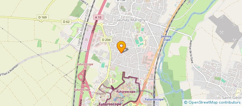 localisation de l'entreprise PAC'ELEC à JAUNAY-MARIGNY