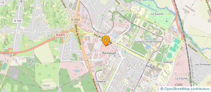 localisation de l'entreprise PAC ENERGIE à OLIVET