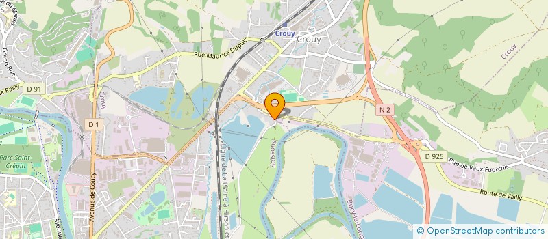localisation de l'entreprise PAC ENERGIE HABITAT à SOISSONS