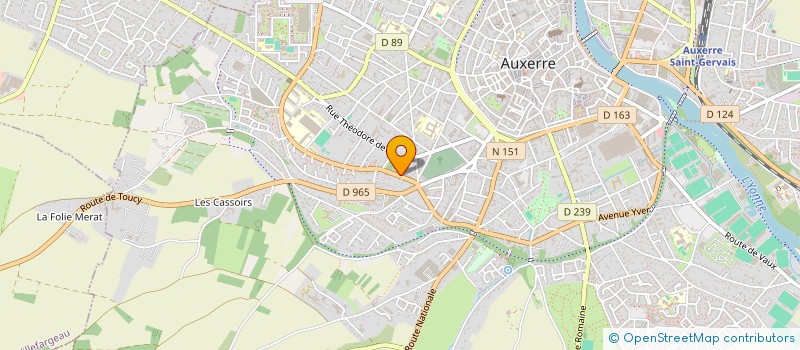 localisation de l'entreprise PAC-ENR à AUXERRE