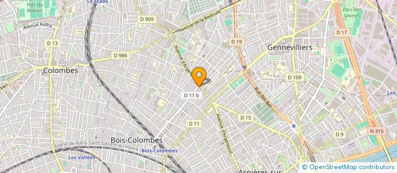 localisation de l'entreprise PAC&FILHAS à BOIS-COLOMBES